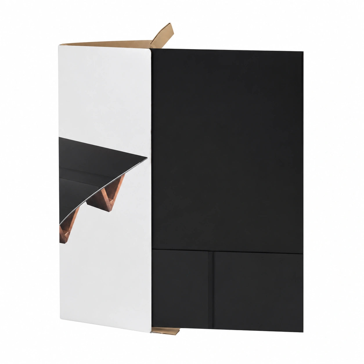 Bijon Quadratische ESG Glasplatte Schwarz 70x70 cm - Vielseitig für Tisch, Kaminschutz