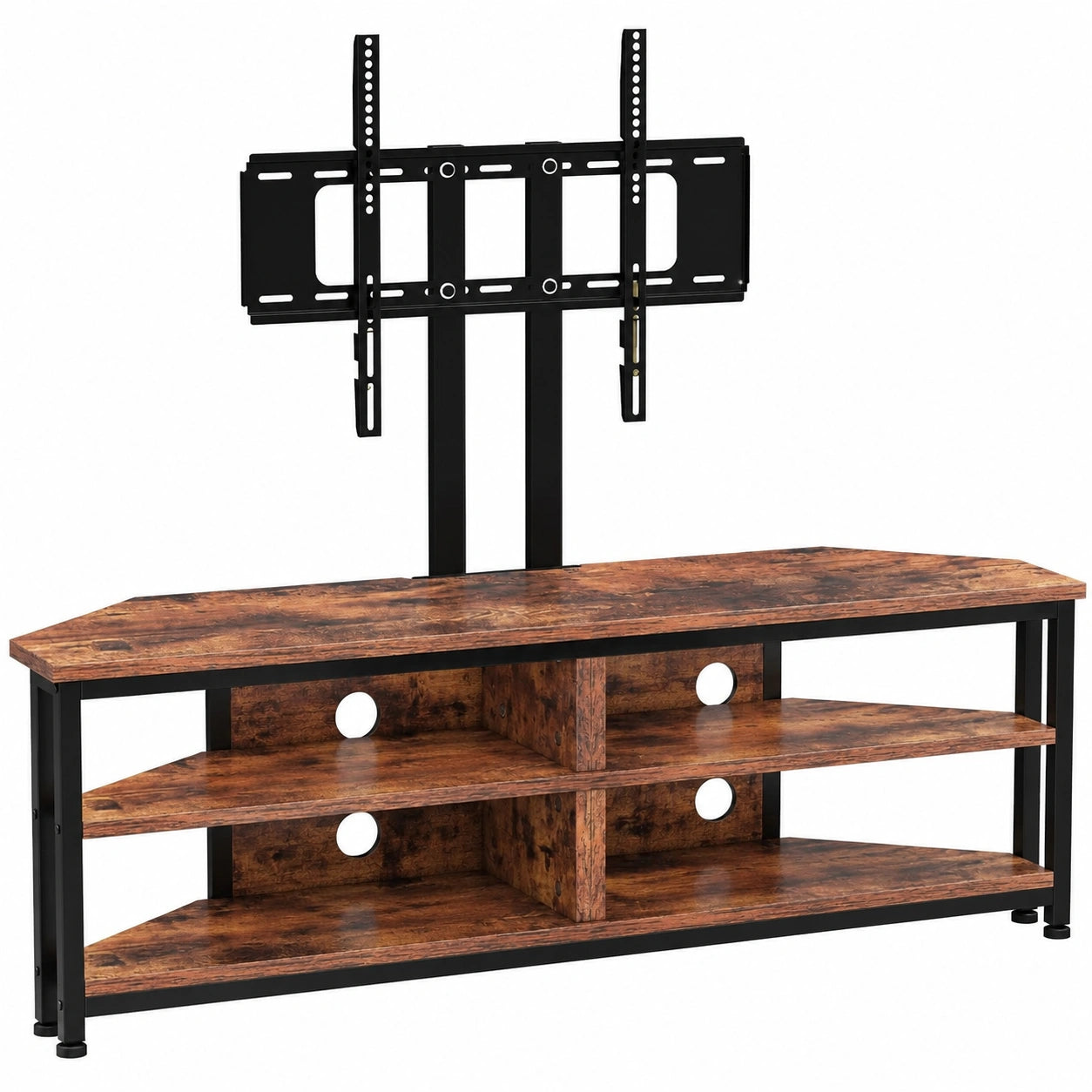 Moderner Dripex Eck-TV-Schrank mit LED-Beleuchtung und Halterung, 120cm