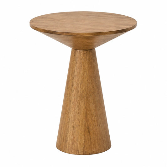 Moderner Runder Holztisch: Beistelltisch oder Nachttisch, Ø34x50cm
