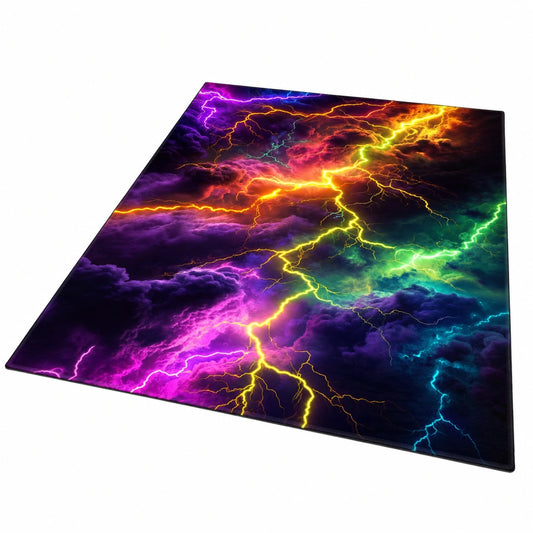 3D Gaming Teppich mit Optischer Illusion, Weicher Flanell für Jugend- und Spielzimmer, Rutschfest, 120x180 cm
